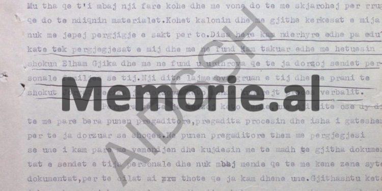 “Të pyetet Punëtori Operativ, Vehip Proda, se kush ja ka dhënë dokumentet sekrete gruas së Myrteza Bajraktarit, pasi…”! / Analiza e Drejtorisë së Sigurimit të Tiranës, në ’74-ën