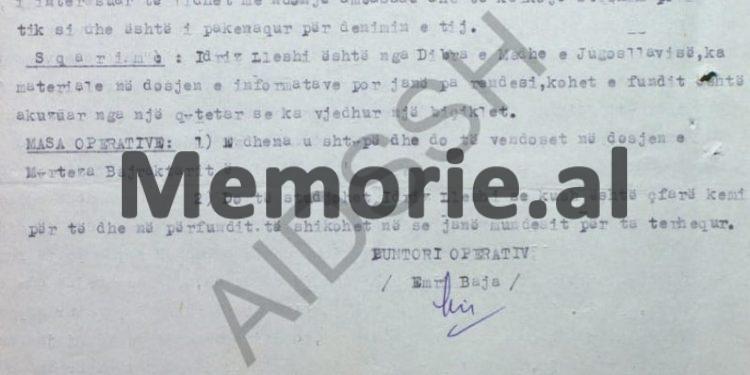 “Myrtezai i tha ‘Yllit’, po sikur të futem në ndonjë ambasadë në Tiranë dhe të kërkoj strehim politik, ai i’u përgjigj se…”/ Relacioni i Punëtorit Operativ, Emri Bajo