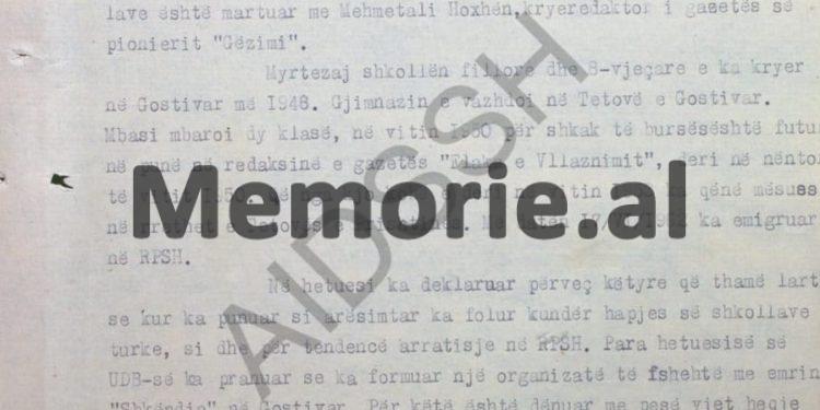 “Myrteza Bajraktari është nacionalist, urren sistemin tonë socialist, thotë se komunistët janë banditë, lavdëron ‘jetën e bukur në Perëndim’ dhe …”/ Raporti sekret i Sigurimit në ’74-ën