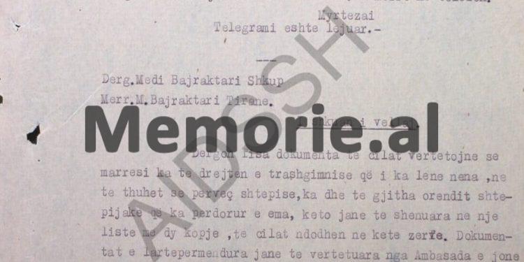 “Shokët e Zbulimit, nuk kanë parë lidhjet e Myrteza Bajraktarit, si në vitin 1966, kur këtu erdhi tregtari turk, I. B., që njihet si agjent i Zbulimit…”/ Relacioni sekret i shefit të Sigurimit, Isa Lika