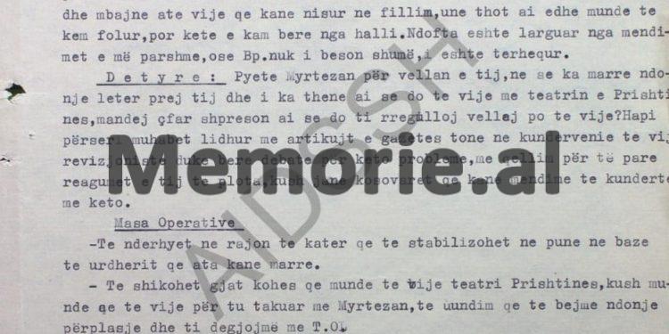 “Për vizitën e Titos në Kinë, Myrtezai tha se; habitem me disa kosovarë që flasin çfarë t’ju vijë për mbarë, pasi këta të Tiranës…” / Deponimet e “Ylli”-t, në 1977-ën