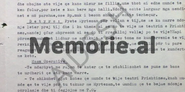 “Për vizitën e Titos në Kinë, Myrtezai tha se; habitem me disa kosovarë që flasin çfarë t’ju vijë për mbarë, pasi këta të Tiranës…” / Deponimet e “Ylli”-t, në 1977-ën
