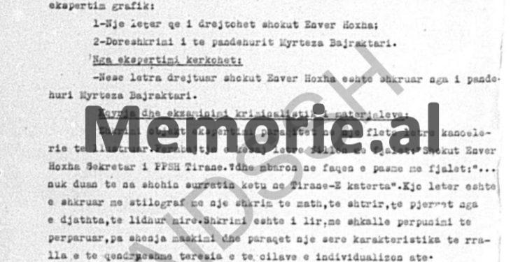 “Myrteza Bajraktari flet hapur kundra partisë dhe i thotë dëshmitarit Halit Llazana, se; më mirë të përfundoj si vagabond në Turqi, se sa të vuaj në Shqipëri…”/ Procesi hetimor, dhjetor ‘70