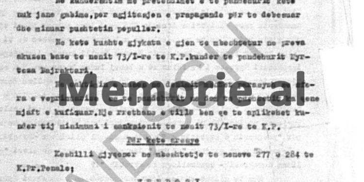 ”Myrteza Bajraktari thotë se; për ne kosovarët askush s’çan kokën dhe nuk duan të na e shohin surratin në Tiranë, pasi…”/ Deponimet e dëshmitarëve, Hasa, Buçolli dhe Istrefi
