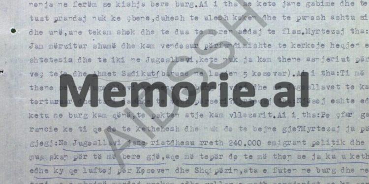 “Prapa deklaratave për ‘patriotizmin’ e Myrteza Bajraktarit, qëndron Agim Gjakova dhe puna e tij armiqësore, i cili…”/ Raporti sekret i bashkëpunëtorit “Ylli”