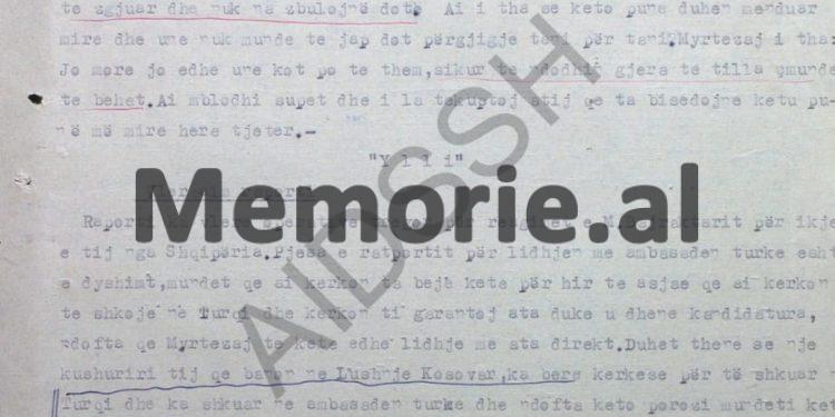 “E dhëna e bashkëpunëtorit ‘Ylli’ është me shumë rëndësi, ka dyshime se Myrteza Bajraktari është agjent i ambasadës turke dhe këtë e bën për…”/ Relacioni i drejtorit të Sigurimit Zef Loka, në 1977