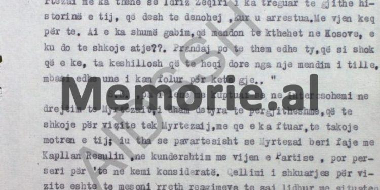 “Të aktivizohet bashkëpunëtori ‘Patrioti”, për survejimin e motrës së Myrteza Bajraktarit, e cila ka ardhur si vizitore në Shqipëri, me qëllim…”/ Raporti sekret i Shefit të Kundërzbulimit, në ’74-ën