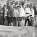 Rare photo / Galezzao Ciano, accompanied by Francesco Jacomoni and Achille Starace, etc., visiting the model of the National Stadium “Qemal Stafa”.