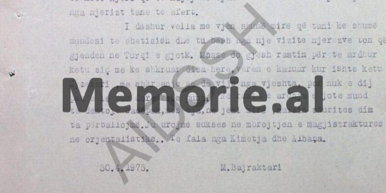 “Te Hotel ‘Drini’, Namik Luci i tha Myrteza Bajraktarit, se përse nuk shkruan një roman për Mauthausenin, ke material nga Semani, që…”? / Dëshmia e “Flamurtarit”