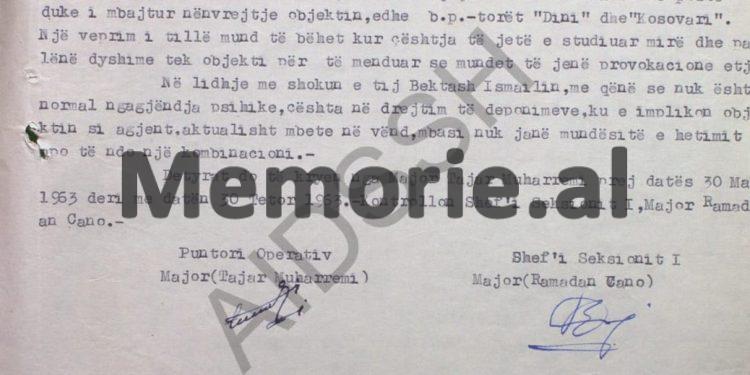 Relacioni i majorit të Sigurimit: “Myrteza Bajraktarit i’u gjet një kimikat, me të cilin mund të dëshifrohen detyrat e dhëna nga UDB-ja…”/ Si survejohej emigranti “jugosllav” në kampin e Semanit