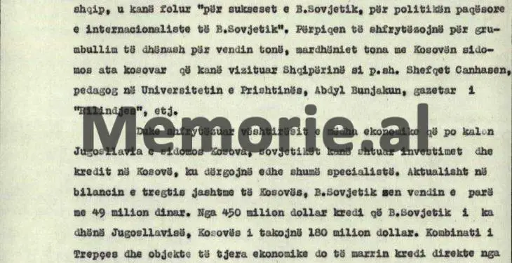 “Moska po dërgon në ambasadën e saj në Beograd dhe në Kosovë, shumë zbulues të maskuar si ‘specialistë e pedagogë’, të cilët para 1960-ës, ishin në Shqipëri, si p.sh.,…”/ Relacioni i Drejtorit të Zbulimit në ’74-ën