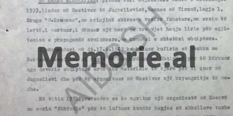 “Shefqeti tha se: pas marrjes së detyrave nga punonjësi i ambasadës jugosllave, Qamil Muhaxhiri, për vrasjen e Enver Hoxhës, unë bisedova me…”/ Raporti i Punëtorit  Operativ, Oltjon Frashëri, në ’83-in