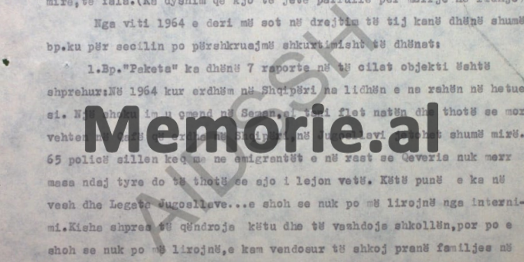 “Shefqeti tha se: pas marrjes së detyrave nga punonjësi i ambasadës jugosllave, Qamil Muhaxhiri, për vrasjen e Enver Hoxhës, unë bisedova me…”/ Raporti i Punëtorit  Operativ, Oltjon Frashëri, në ’83-in
