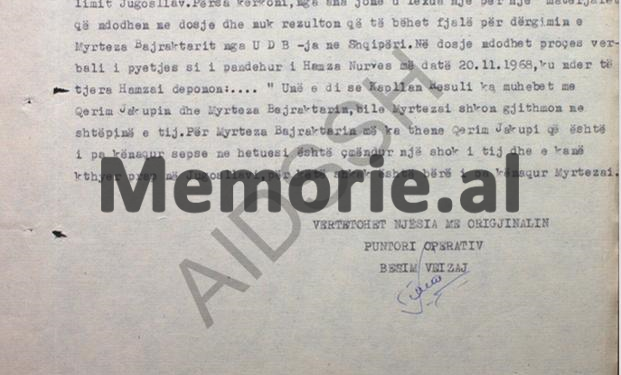“Selim Kelmendi ka mbajtur në shtëpinë e tij në Fushë-Krujë një djal kosovar, 12 vjeç, që erdhi pas demonstratave të ’81-it dhe kur u kthye në Kosovë, ai foli në…”/ Raporti sekret i “Furtuna”, në ’83-in