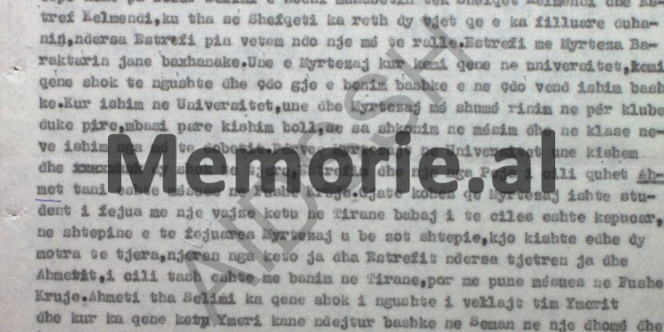 “Selim Kelmendi tha se kemi pasur antipati për udhëheqësin kryesor dhe bisedat për atentatin ndaj tij, i kemi bërë në 1971-in…”/ Deponimet e “Shkëlzenit”, për bisedat në qelitë e Krujës, në 83-in