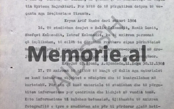 “Të nxirren të dhënat për N. Lucin e S. Kelmendin, për aktet diversioniste ndaj përfaqësive tona jashtë…” / Raporti sekret i Sigurimit në ’83-in, për ‘grupin’ që do vriste Enver Hoxhën në Krujë