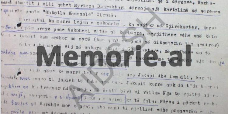 “Rezulton se ish-bashkpunëtori ‘Paketa’, (M.S.). që survejonte Myrteza Bajraktarin, në Seman, ka dalë dëshmitar në vitin 1981 dhe…”/ Relacioni sekret i Shefit të Sigurimit, Nasho Gjinopulli, në ’83-in