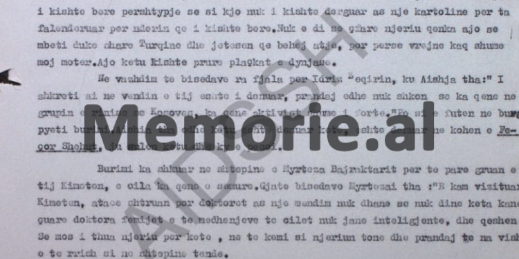 “Shefqet Kelmendi tregoi se, planin që kishte bërë me Selim Kelmendin për atentatin ndaj Enver Hoxhës, ja thanë edhe Myrtezait…”/ Relacioni i zv/Drejtorit të Sigurimit, Dashamir Bimi, në ’86-ën