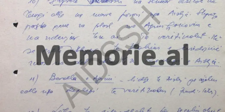 “Rexhep Ayn Lajçi, duhet të jetë agjent i Zbulimit Jugosllav që vepron nëpërmjet Turqisë kundër vendit tonë, prandaj, Aishe Sh. dhe Sterjo Spase…”/ Udhëzimet e shefit të Sigurimit në ’83-in