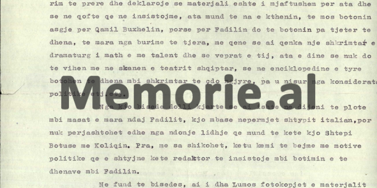 “Pala italiane refuzon të mos botojë biografinë e Fadil Paçramit në Enciklopedinë ‘De Agostini’, se mund të ketë lidhje me Koliqin…”/ Relacioni i ambasadorit Piro Koçi nga Roma, në ’73-in