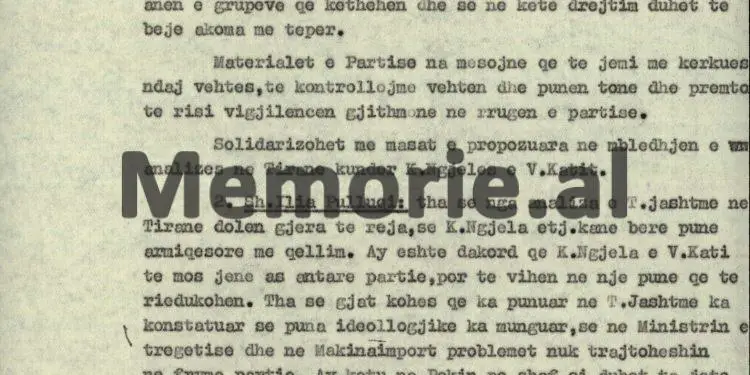 “Në Ministrinë e Tregtisë Jashtme janë grumbulluar elementë armiq dhe agjentë, që i ka marrë nën ombrellën e tij, Kiço Ngjela, i cili ka gënjyer Partinë…”/ Relacioni sekret nga Pekini, dhjetor 1975