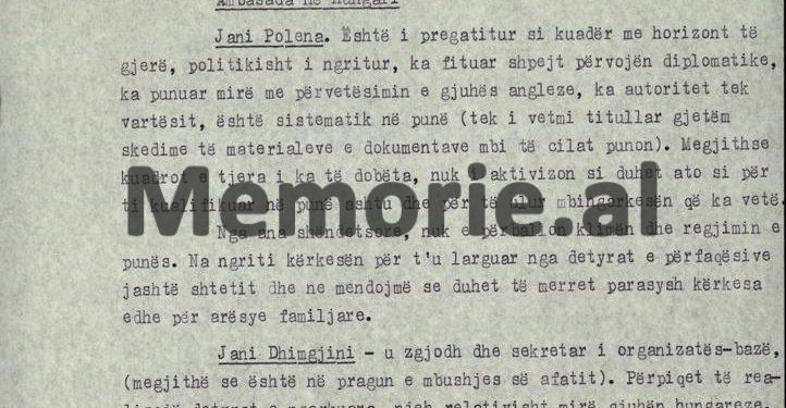 Zbulohet relacioni sekret: “S. Ramaj, njeh gjuhën austriake, M. Shaqiri, nuk është i përgatitur, por ka vullnet, V. Uka, shofer kapriçoz, M. Hazbiu, i vetëkënaqur dhe…”/ Karakteristikat e 50 diplomatëve, në ’79-ën