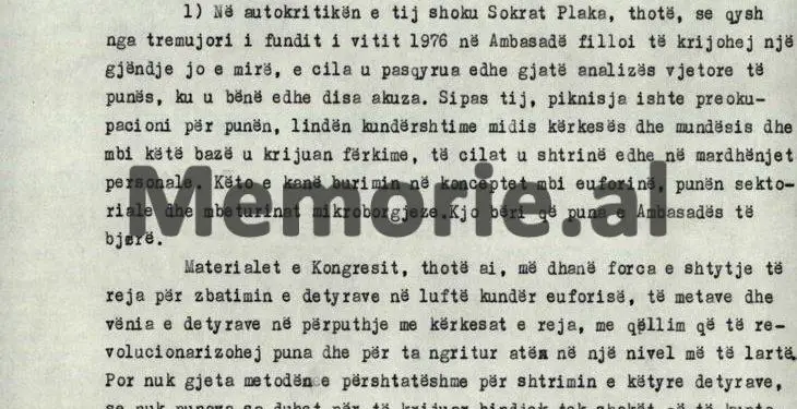 Letra për Hysniun dhe Mehmetin: “Sokrat Plaka, i thotë sekretarit të parë: ju të Sigurimit, keni hijen e rëndë dhe…”/ Relacioni tepër sekret në ’77-ën, për dy titullarët e ambasadës në Beograd