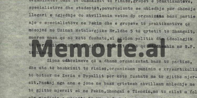 “Vaso Dhono dhe Muharrem Shehu, grinden me njëri tjetrin, kurse Edmond Abazi, qëllon pa asnjë arsye komunistin Ramazan Çamani…”!/ Relacioni sekret i ambasadorit nga Pekini, në 1975-ën