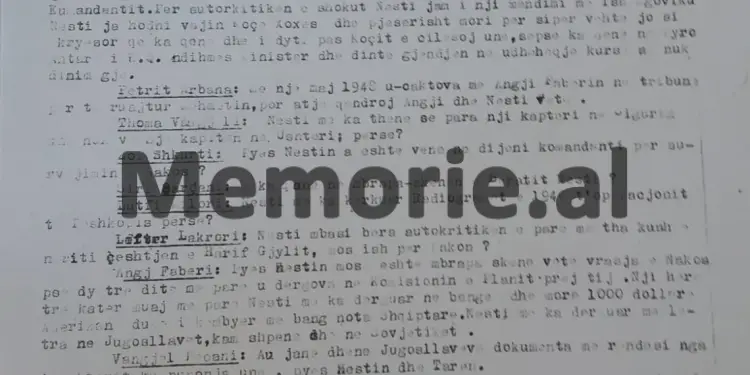 Dëshmia e ish-zv/ministrit të Brendshëm: “Kur u vra Nako Spiro, ne qanim, kurse Nesti Kerenxhi, fishkëllente.…”! / Zbulohet ‘dosja e zezë’ e Sigurimit, në 1945 – ’49, ku ish-krerët e Ministrisë, akuzonin njeri-tjetrin
