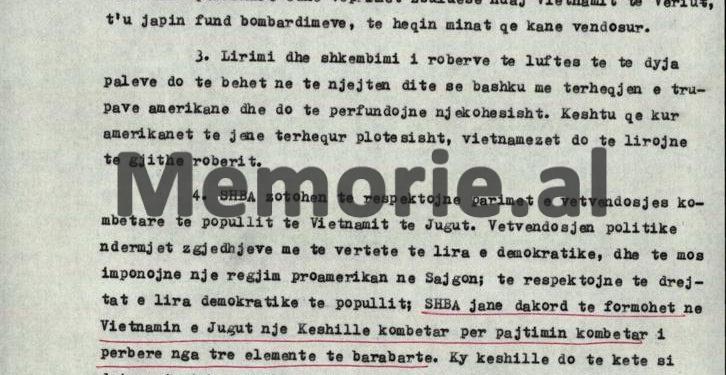 Relacioni sekret i zv/ministrit Ksenofon Nushi, dhjetor ‘72: “Ambasadori vietnamez në Tiranë, më njoftoi për bisedimet në Paris, por unë i thashë të kenë kujdes, pasi SHBA-ës, janë të pabesë dhe…”/