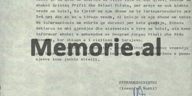 Relacioni sekret: “Luan Malltezi i Akademisë Shkencave dhe ambasadori ynë në Austri, kur ishin në Dubrovnik e Beograd, kanë fjetur në hotel me…”/ Ngjarja që alarmoi Komitetin Qendror në ’77-ën