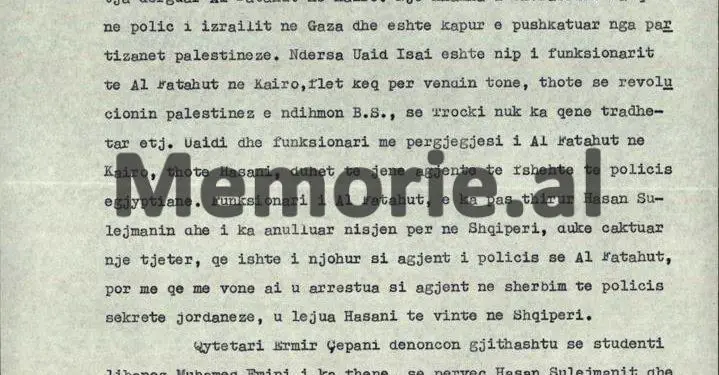 Relacioni sekret për Ramiz Alinë: “Studenti palestinez, Sherabili, tha se; këtu në Shqipëri ka censurë, jemi shtet policor, ku hapen letrat dhe…”/ Letra e zv/ministrit Feçor Shehu, në ’71-in