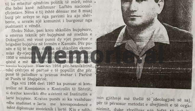 The secret report: “He tried to stage an accidental suicide, but in reality…”/ The Security report is revealed, about the “suicide” of the former deputy and chairman of the Executive Committee of Tirana, in 1975