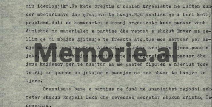 “Vaso Dhono dhe Muharrem Shehu, grinden me njëri tjetrin, kurse Edmond Abazi, qëllon pa asnjë arsye komunistin Ramazan Çamani…”!/ Relacioni sekret i ambasadorit nga Pekini, në 1975-ën