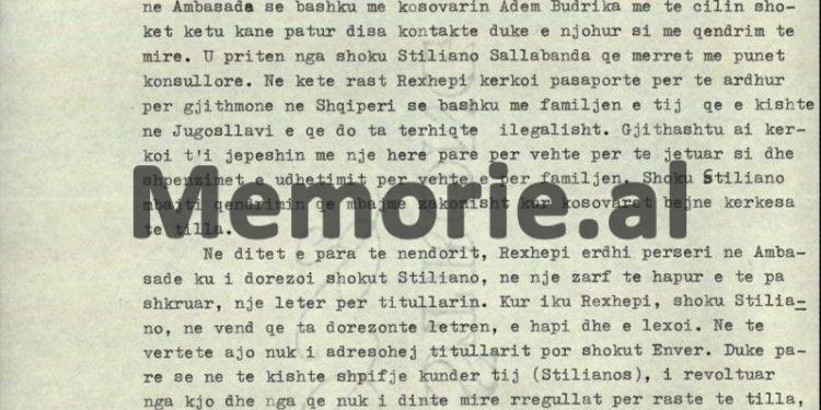 “UDB-ja më arrestoi në ‘Arapska Kala’ të Shkupit, kur po zbuloja një bazë ushtarake jugosllavo-ruse, në territorin maqedonas dhe…”/ Relacioni sekret nga Parisi, në ’70-ën