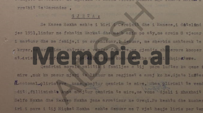 Relacioni sekret: “Hysen Osmani dhe Lutfi Hamo, e kanë takuar Kasemin dhe ju ka thënë se; do të shkoj në Theollogo, për…”/ Dokumenti Sigurimit, për arratisjen e Kaso Hoxhë në Greqi, në ’85-ën