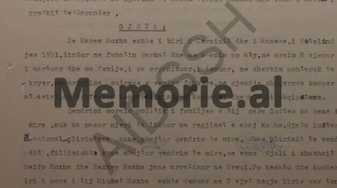 Relacioni sekret: “Hysen Osmani dhe Lutfi Hamo, e kanë takuar Kasemin dhe ju ka thënë se; do të shkoj në Theollogo, për…”/ Dokumenti Sigurimit, për arratisjen e Kaso Hoxhë në Greqi, në ’85-ën