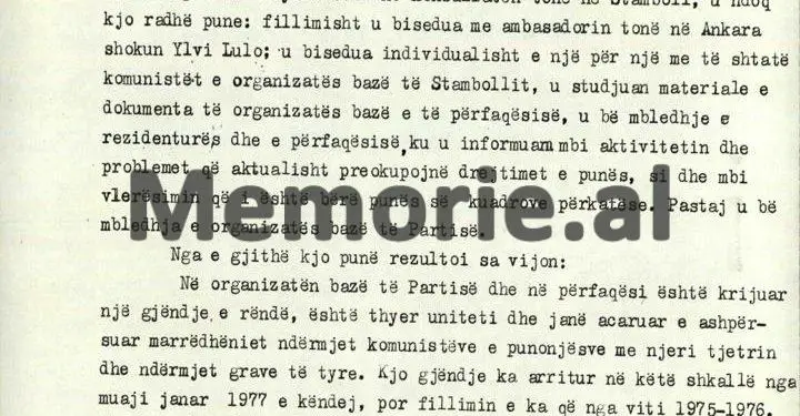 “Gjendja është e acaruar, jo vetëm nga mosmarrëveshjet ndërmjet Idajet Xhanit dhe Jorgo Prokos, por edhe shoferit e tre grave korçare, të cilat…”/ Raporti sekret për Konsullatën e Stambollit, në ’76-ën