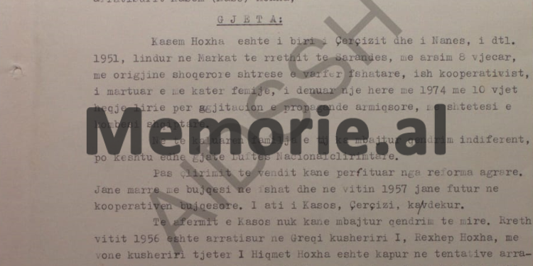 “Të zbulojmë ça ka folur Kaso Hoxha me ambasadorin amerikan në Greqi, me dy gazetarët nga Beogradi dhe t’i bëhet presion për Bilal Xhaferin që…”/ Relacioni sekret i Zbulimit Shqiptar nga SHBA-ës, në ’86-ën