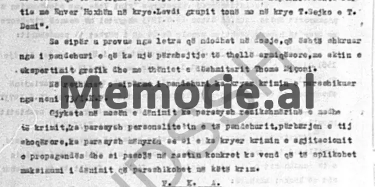 Relacioni sekret: “Bashkëpunëtori ‘Luani’ dhe dy patriotët, Sh. Kapo e M. Kola, të koordinojnë punët që, kur ai të shkoj në fshatin kufitar Janjar…”/ Letra e Sigurimit, për survejimin e Kaso Hoxha, në ’85-ën
