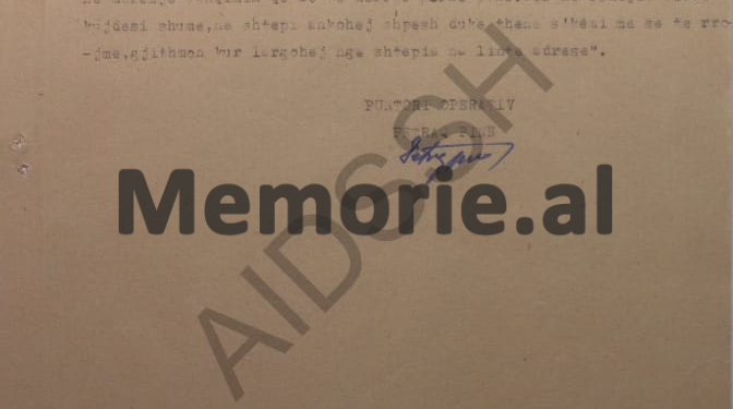 “I arratisuri Kaso Hoxha, ka deklaruar në policinë e Igumenicës, se në kampin e Spaçit ka qenë së bashku me 18 ish-ministra dhe disa oficerë të lartë…”/  Raporti i shefit të Sigurimit, Neim Reçi