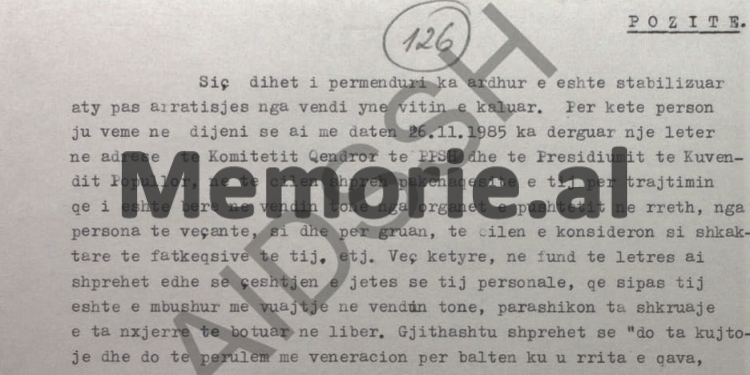 “Nëpërmjet burimit “6856” dhe lidhjeve të tjera që ai ka me Kaso Hoxhën, të influencohet që ai të mos e botojë librin që thotë, pasi…”/ Relacioni sekret i Zbulimit Shqiptar nga SHBA, në ’85-ën