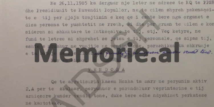 “Të zbulojmë ça ka folur Kaso Hoxha me ambasadorin amerikan në Greqi, me dy gazetarët nga Beogradi dhe t’i bëhet presion për Bilal Xhaferin që…”/ Relacioni sekret i Zbulimit Shqiptar nga SHBA-ës, në ’86-ën