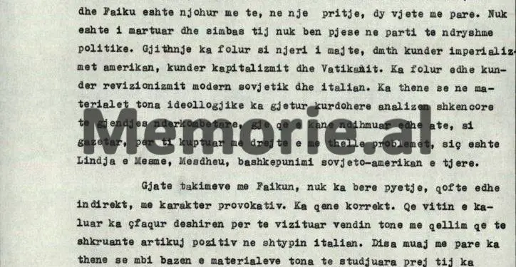 “Miku ynë, gazetari Michele Rubin, erdhi në ambasadë dhe tha se agjentë të CIA-s, duan ta infiltrojnë…”/ Letra nga Roma për ministrin Nesti Nase, gusht ‘72