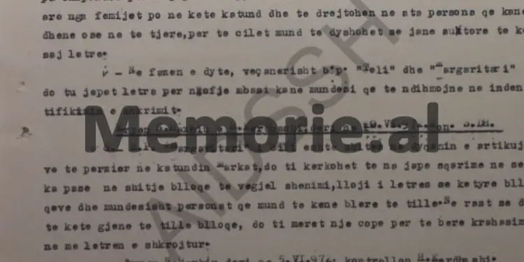 “Që të identifikohet shkrimi i letrës me përmbajtje armiqësore të gjetur në Markat, ajo t’i jepet B.p. ‘Telegrafi’, që punon si…, por dhe i biri i agjentit grek…” / Relacioni i Sigurimit, Sarandë, maj 1972