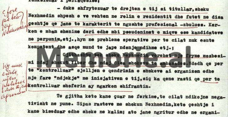 “Titullarët e disa ambasadave, po pengojnë punën e agjentëve tanë, ndërhyjnë, kërkojnë pseudonimet, etj., si rasti me gazetarin jugosllav, që…”/ Relacioni sekret për Hysni Kapon, maj ‘72