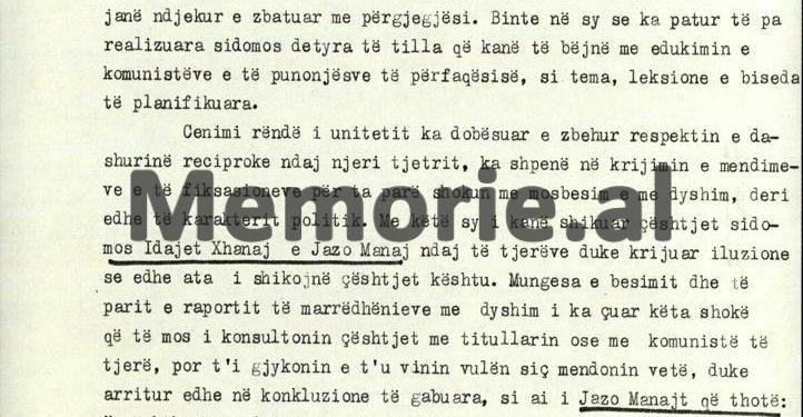 “Dy diplomatët, Idajet Xhanaj dhe Jazo Manaj, mbajnë kontakte me vëndas, pa vënë në dijeni titullarin dhe kanë pirë birra me disa…”/ Raporti sekret për “zullumet” e Konsullatës së Stambollit, në ’76-ën