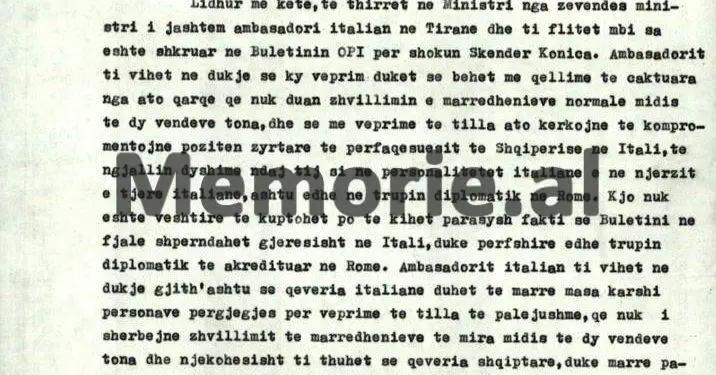 “Pala italiane, dekonspiroi emërimin e ambasadorit tonë në Romë, si ekspert i spiunazhit, që Turqia e ka përzënë si non grata dhe…”/ Letra e ministrit Nesti Nase, që alarmoi Komitetin Qendror, mars ‘72