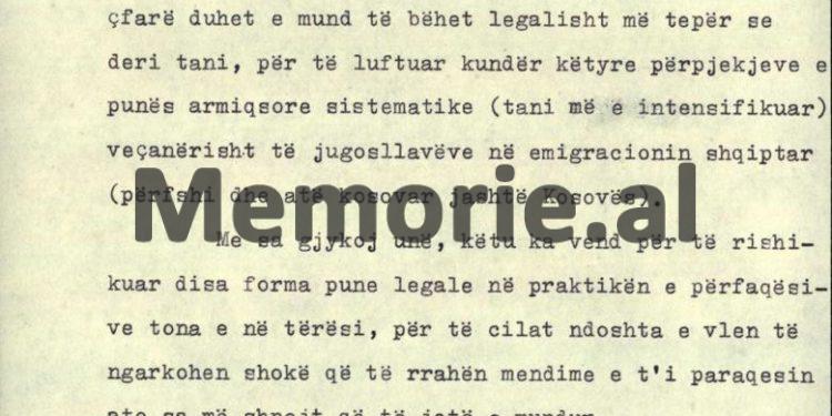 Letra për Hysni Kapon: “Gjatë vizitës së Eduart Kardelit në SHBA-ës, ambasada jugosllave në Washington, ftoi dhe Anthony Athanas, i cili u takua me…”/ Relacioni i Kadri Hazbiut, në ’77-ën