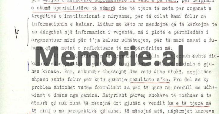 Letra e ambasadorit nga Pekini, për “zullumet” e diplomacisë shqiptare /“Bezhani i ka thënë se materialet i ke rrëmujë, kurse ai, i nxehur i tha: edepsëz, fodull, maskara dhe…”